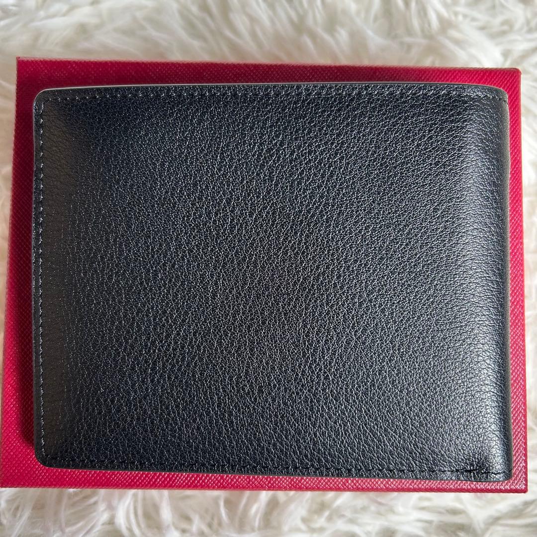 新品未使用　Cartier マストライン　2つ折り財布　ブラックXバーガンディ