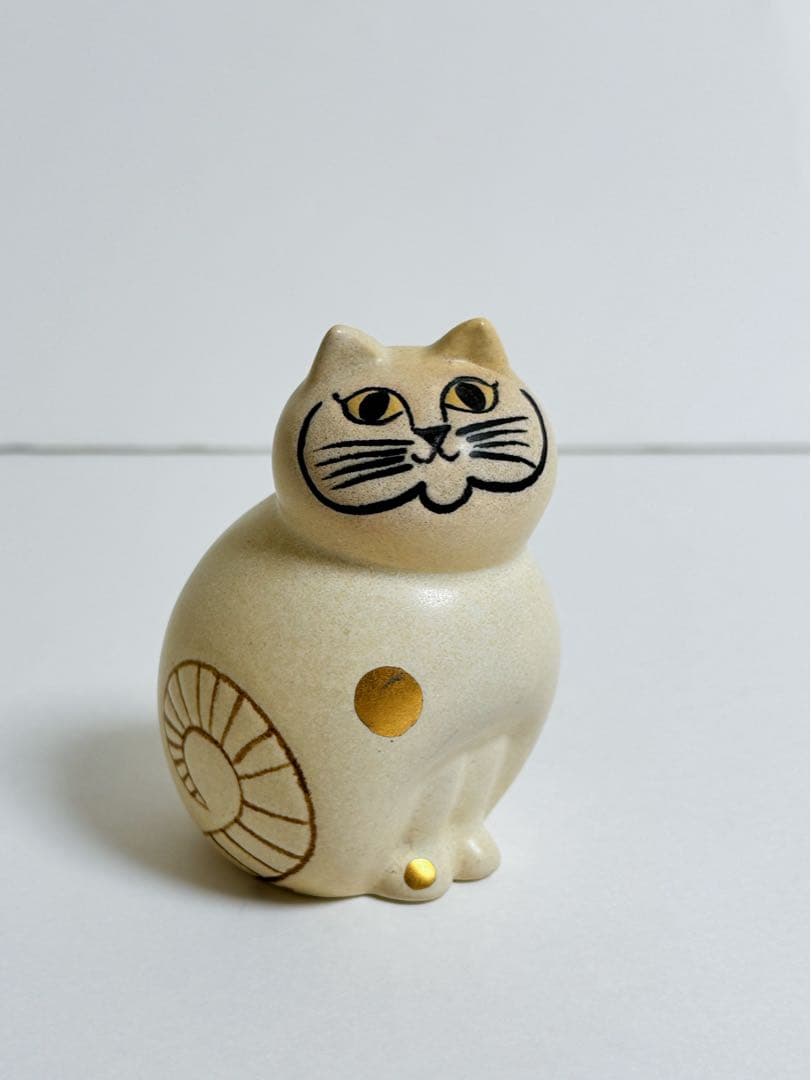 Lisa Larson / リサラーソン 金のねこのぶち 限定　レア