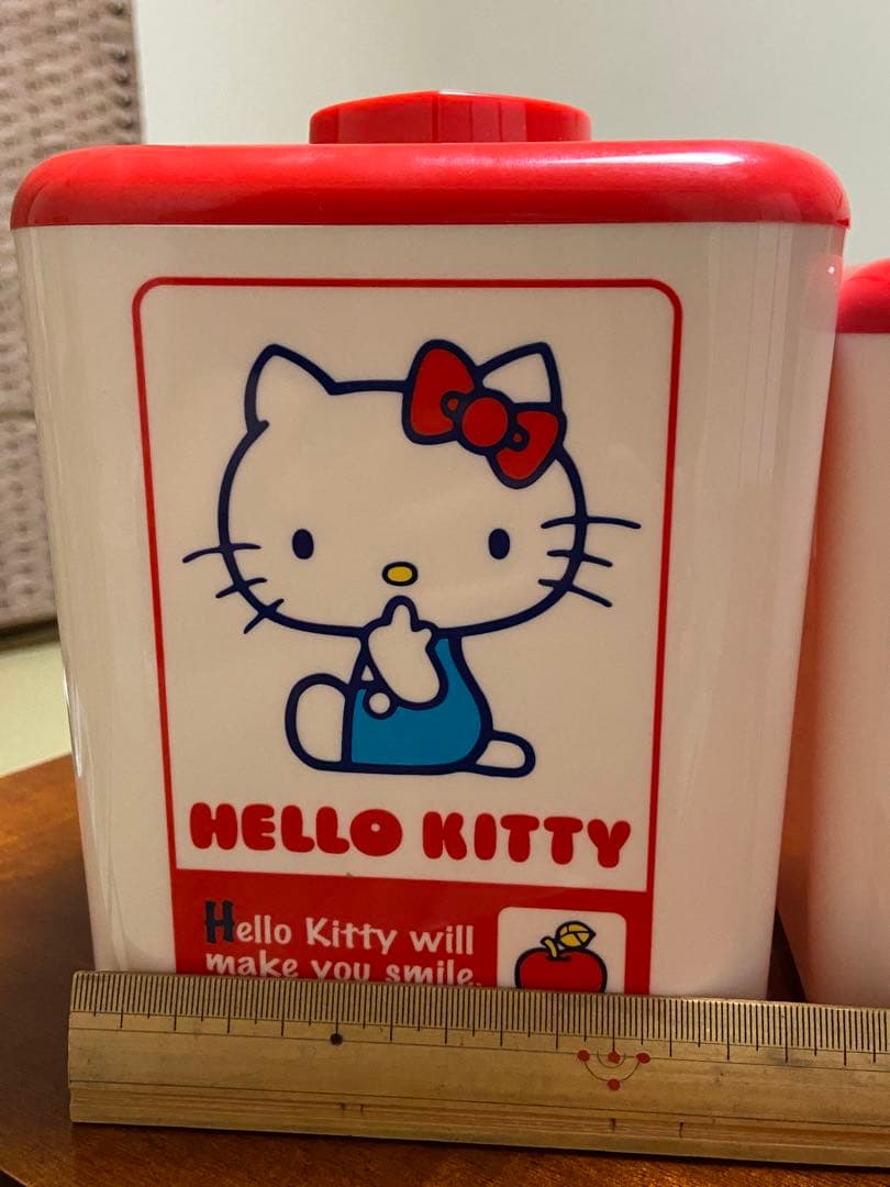 ハローキティ 小物入れ ケース 当時物 レトロ 赤 希少 極レア 新品 未使用