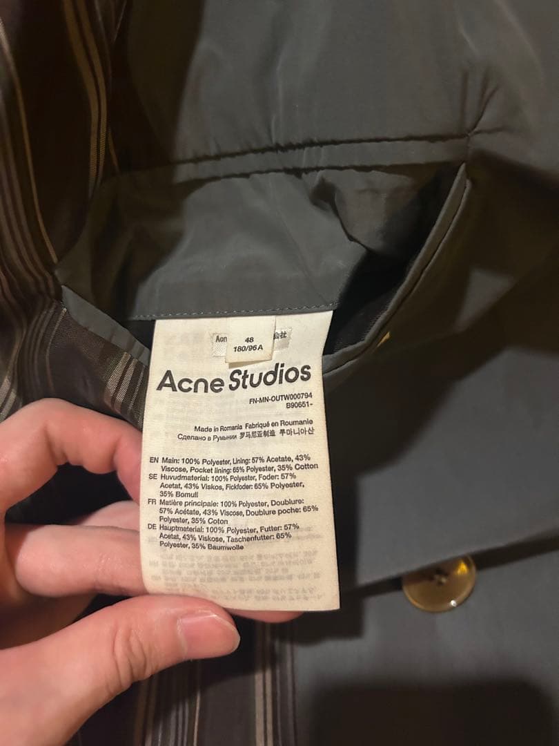 22AW Acne Studios トレンチコート