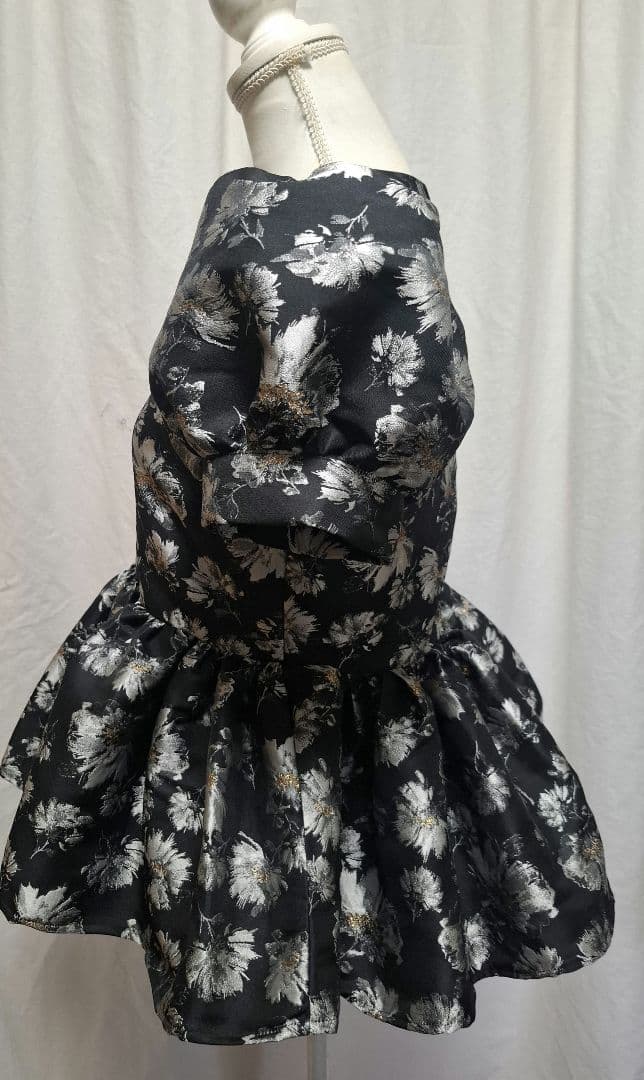 ジャガード ペプラムトップス