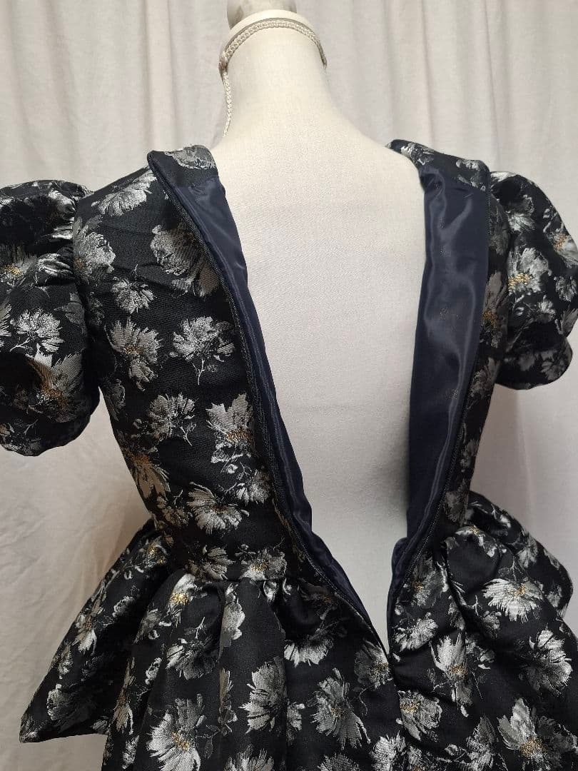 ジャガード ペプラムトップス