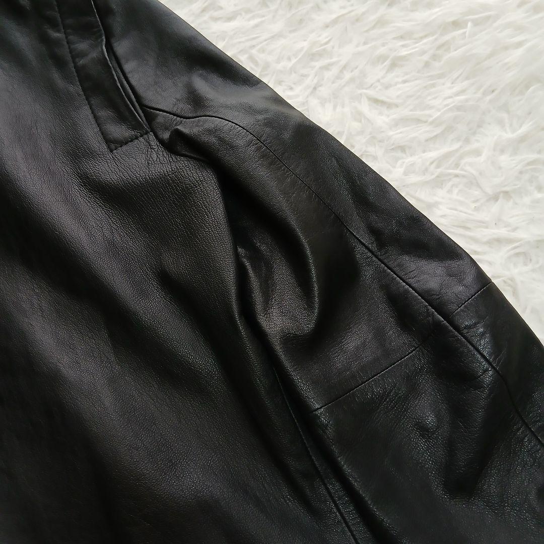 【極美品】【Theory】現行タグ　ラムレザーシングルライダースレザージャケット