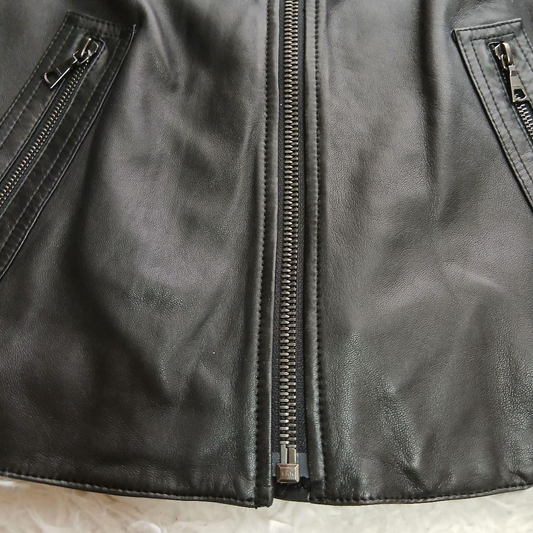 【極美品】【Theory】現行タグ　ラムレザーシングルライダースレザージャケット