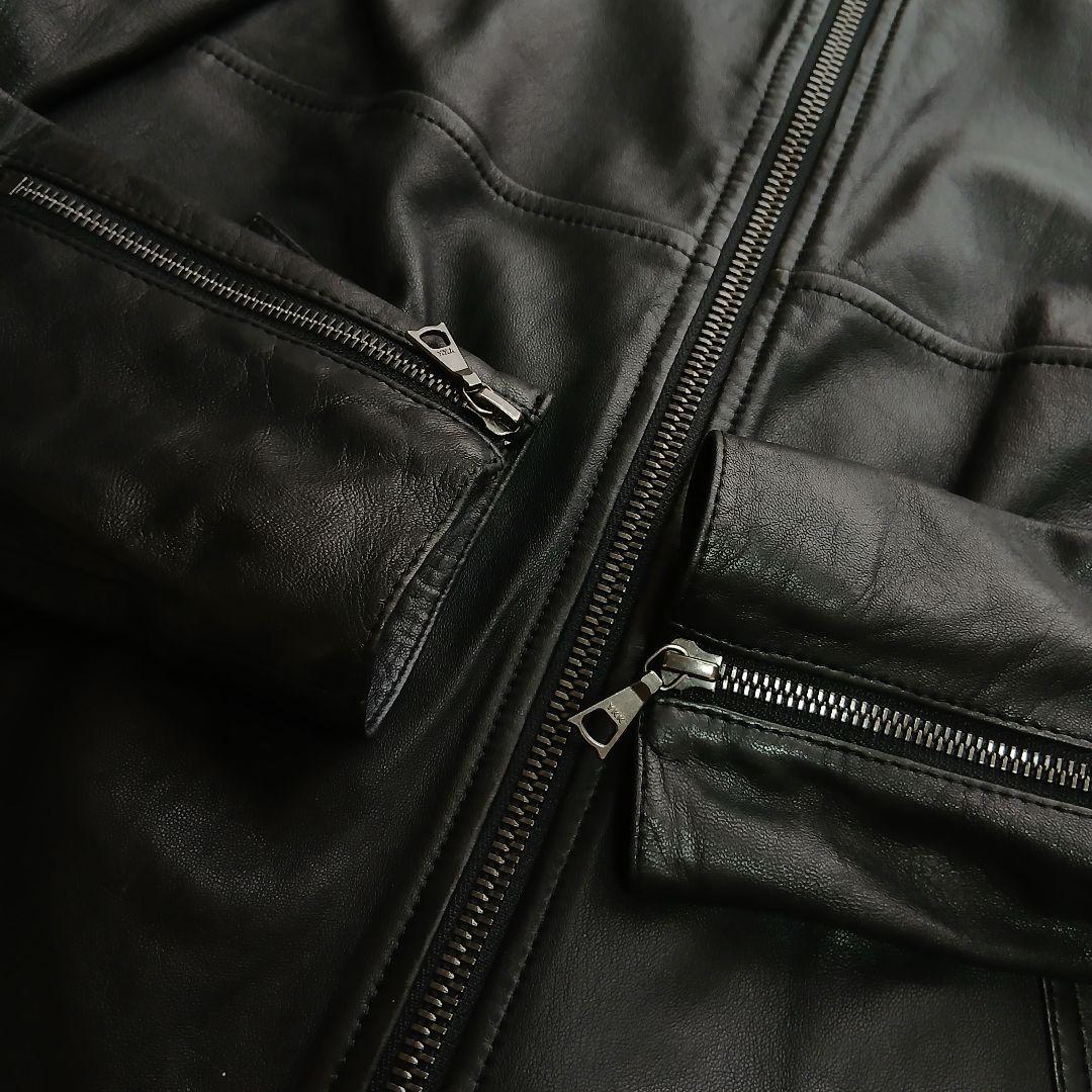 【極美品】【Theory】現行タグ　ラムレザーシングルライダースレザージャケット