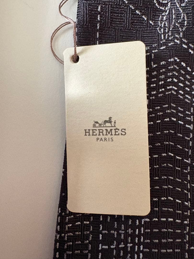 HERMES シルクツイルタイ ピケセリエ