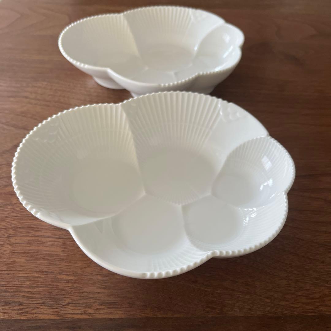 【didi】ロイヤルコペンハーゲン ホワイトエレメンツ ディッシュ 2枚