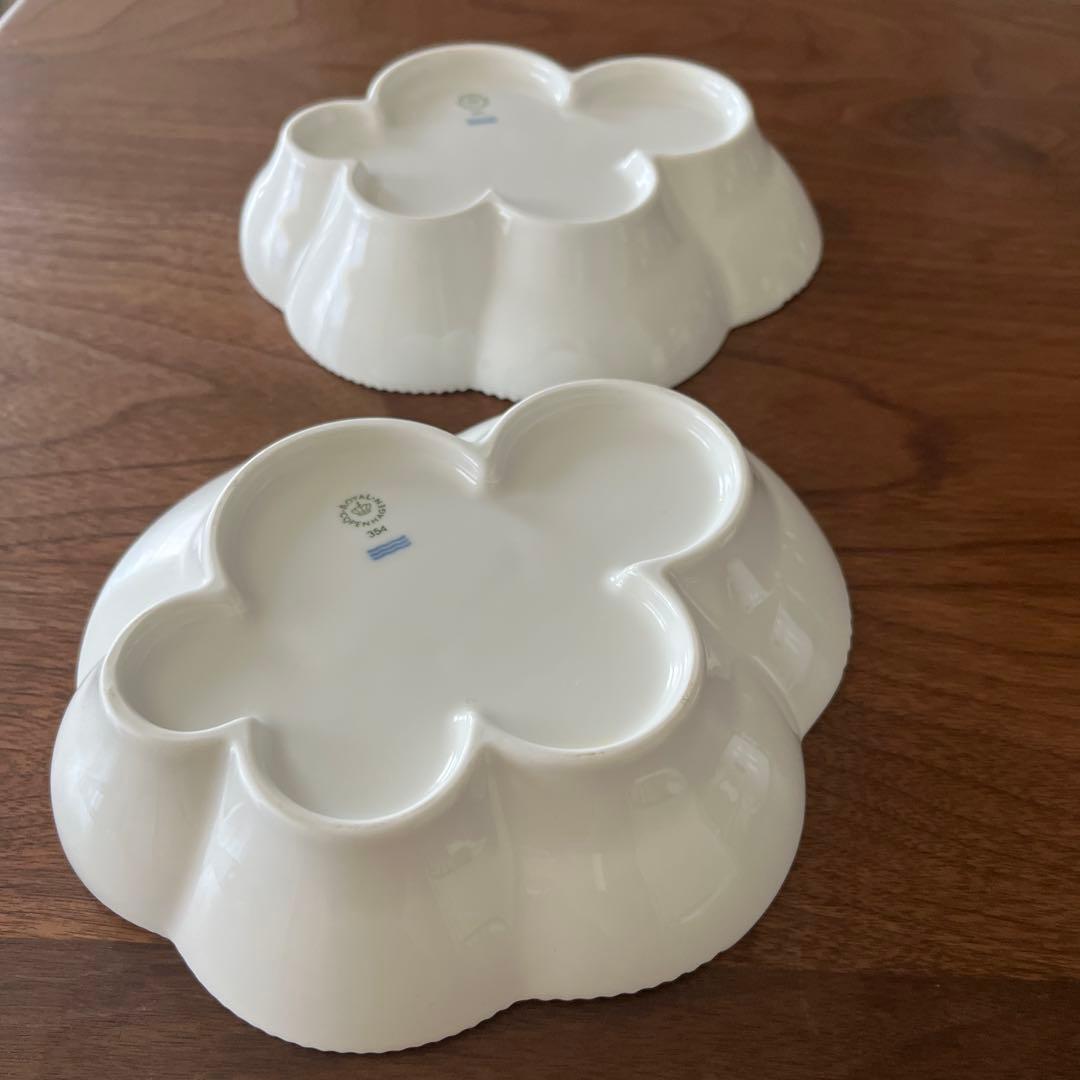 【didi】ロイヤルコペンハーゲン ホワイトエレメンツ ディッシュ 2枚