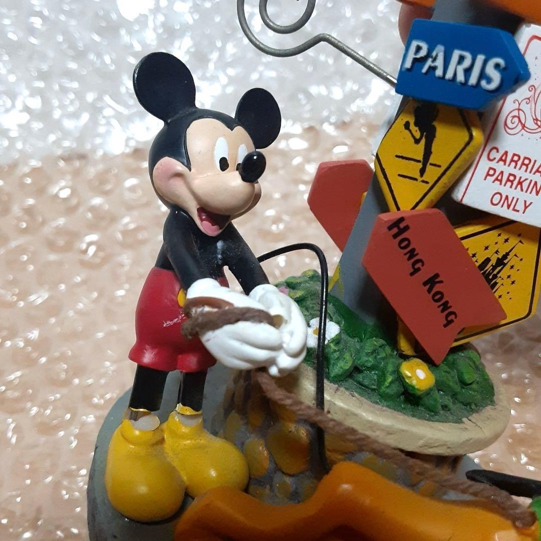 レア　WDW購入　写真立て　ディズニー　ミッキー 標識　プルート フィギュア