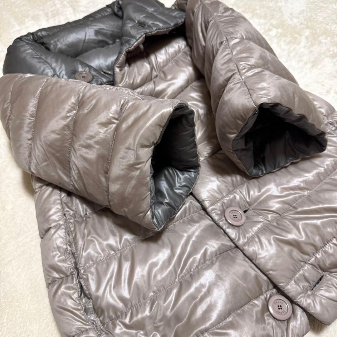 ヘルノ ハイネック リバーシブル ダウンジャケット 38