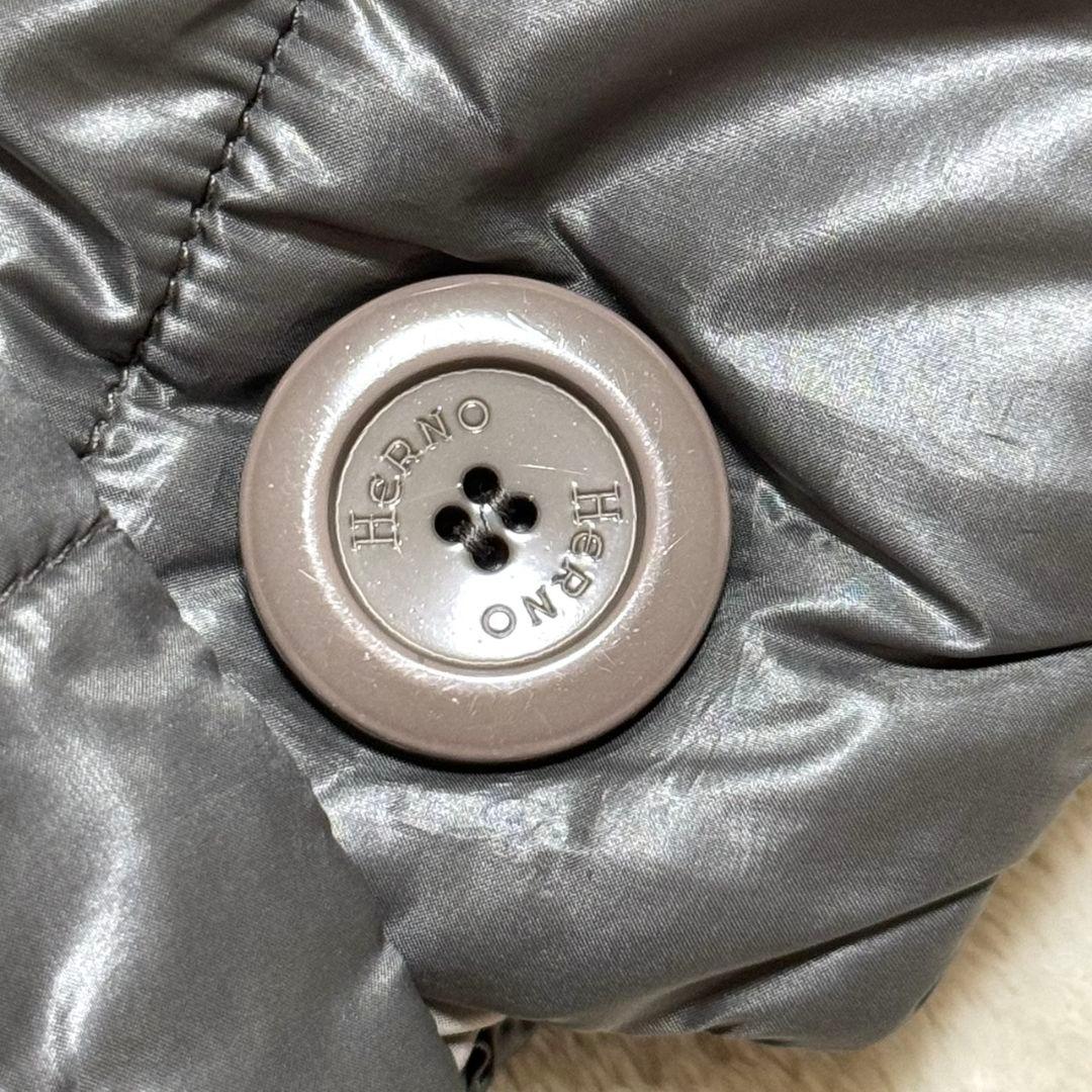 ヘルノ ハイネック リバーシブル ダウンジャケット 38