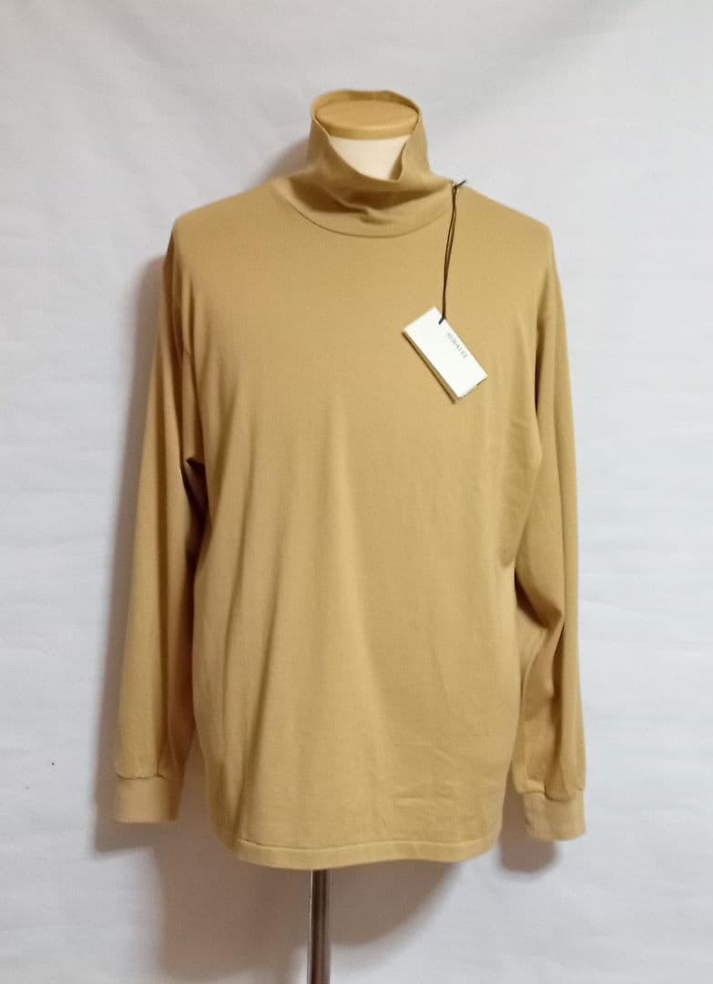 トップス AURALEE LUSTER PLAITING HI NECK L/S TEE