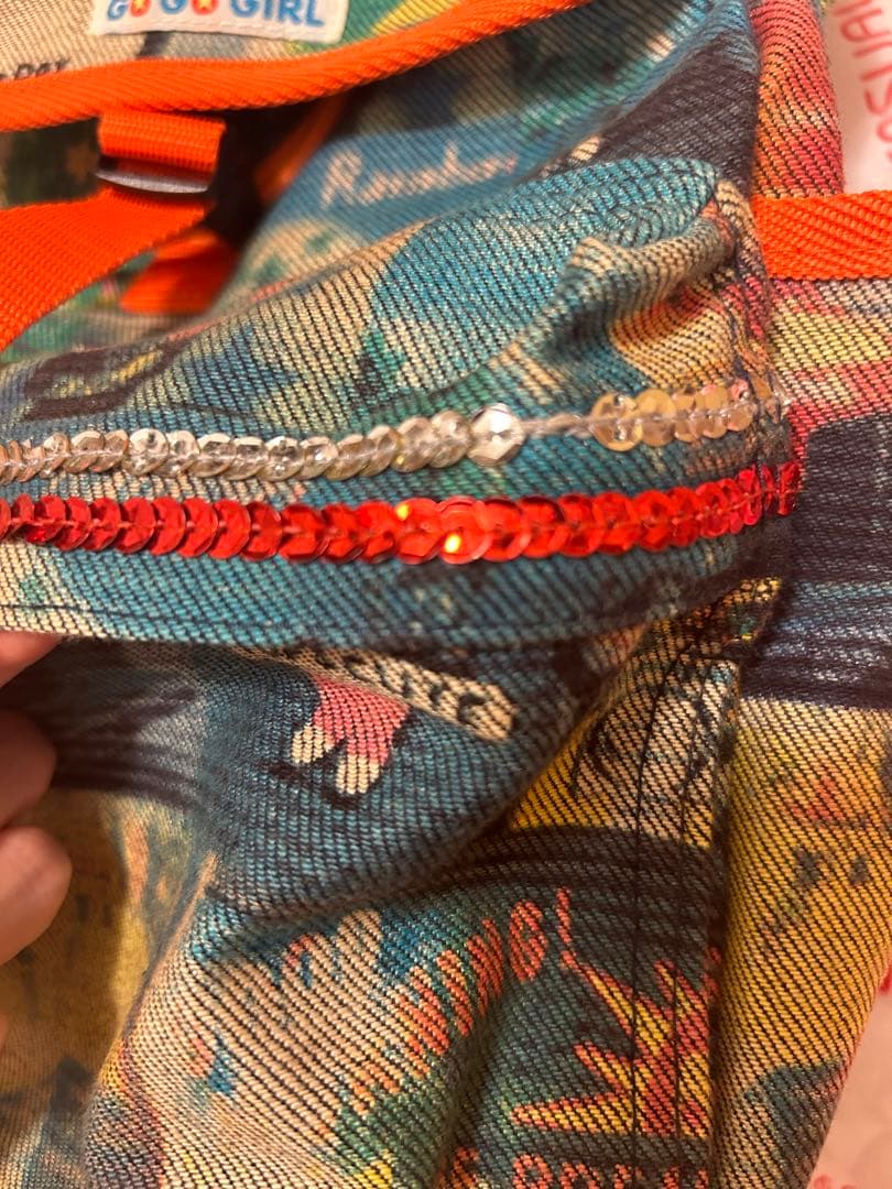 エンジェルブルー　リュック　激レア　デニム生地　　ポップ