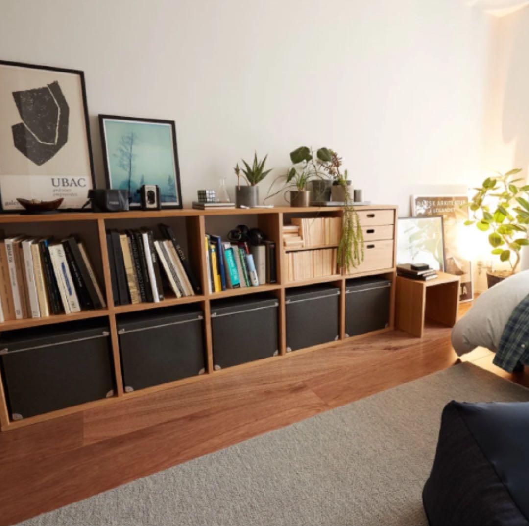 ⭐️美品⭐️オプション付⭐️無印⭐️オーク材⭐️スタッキングシェルフ⭐️５段x１列⭐️在庫多数