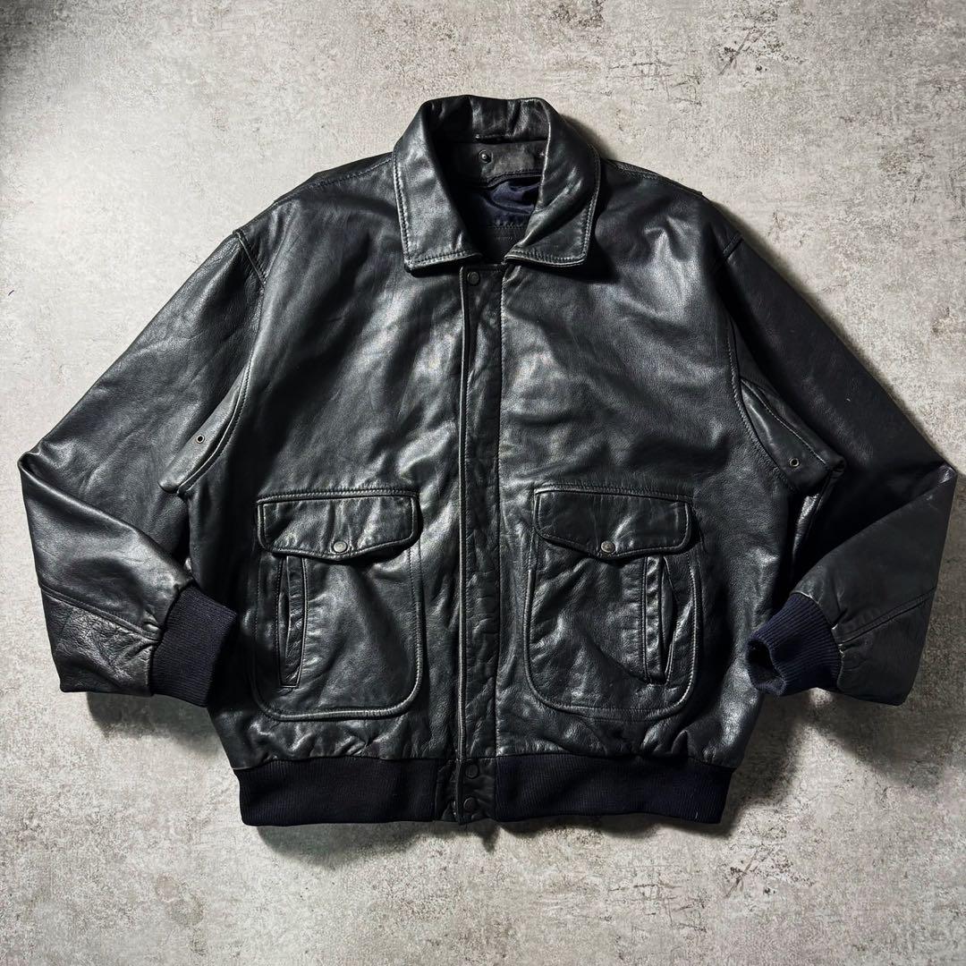 【90s】 G-1 A-2フライトレザージャケット ムートン襟ボア