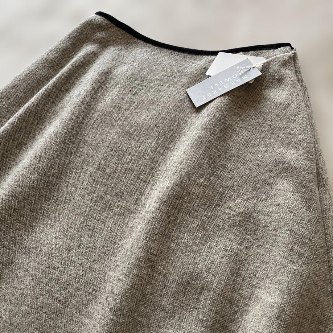 新品未使用✨マーガレットハウエル　ヘリンボーン　ウール　スカート