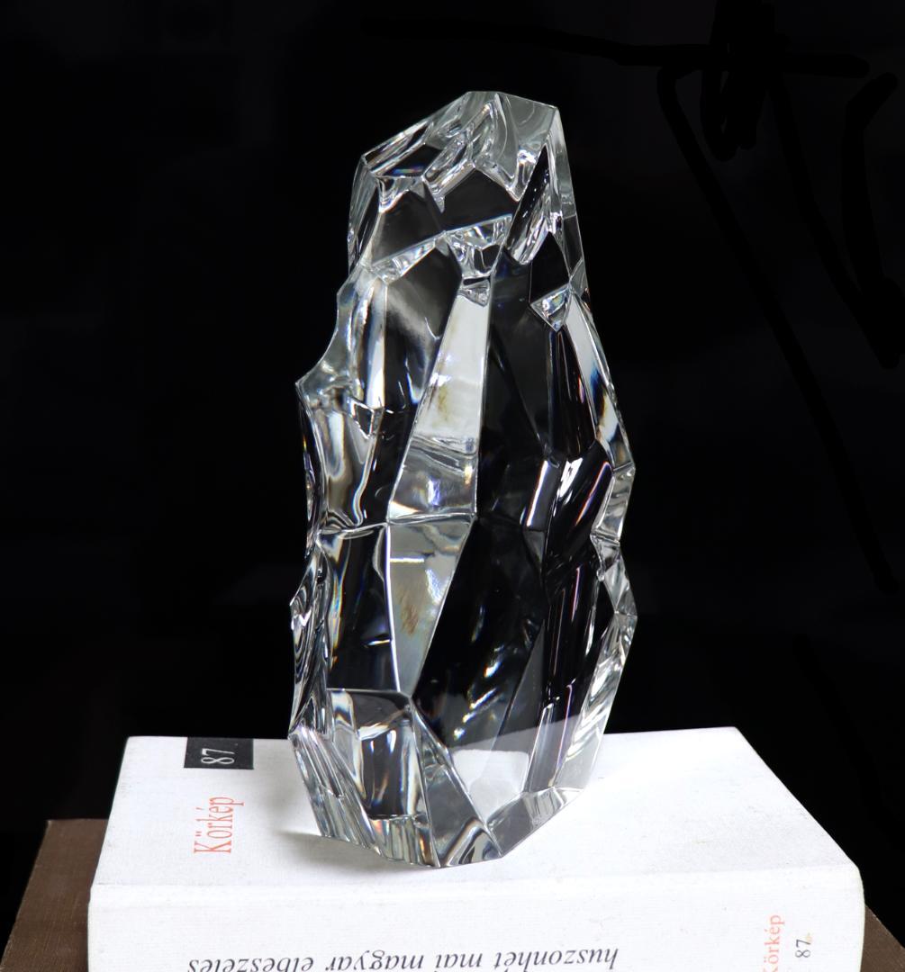 バカラ 1970年頃 激レア 2.5kg 19.5cm 氷山 多面体カット 置物