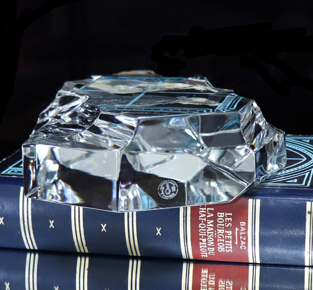 バカラ 1970年頃 激レア 2.5kg 19.5cm 氷山 多面体カット 置物