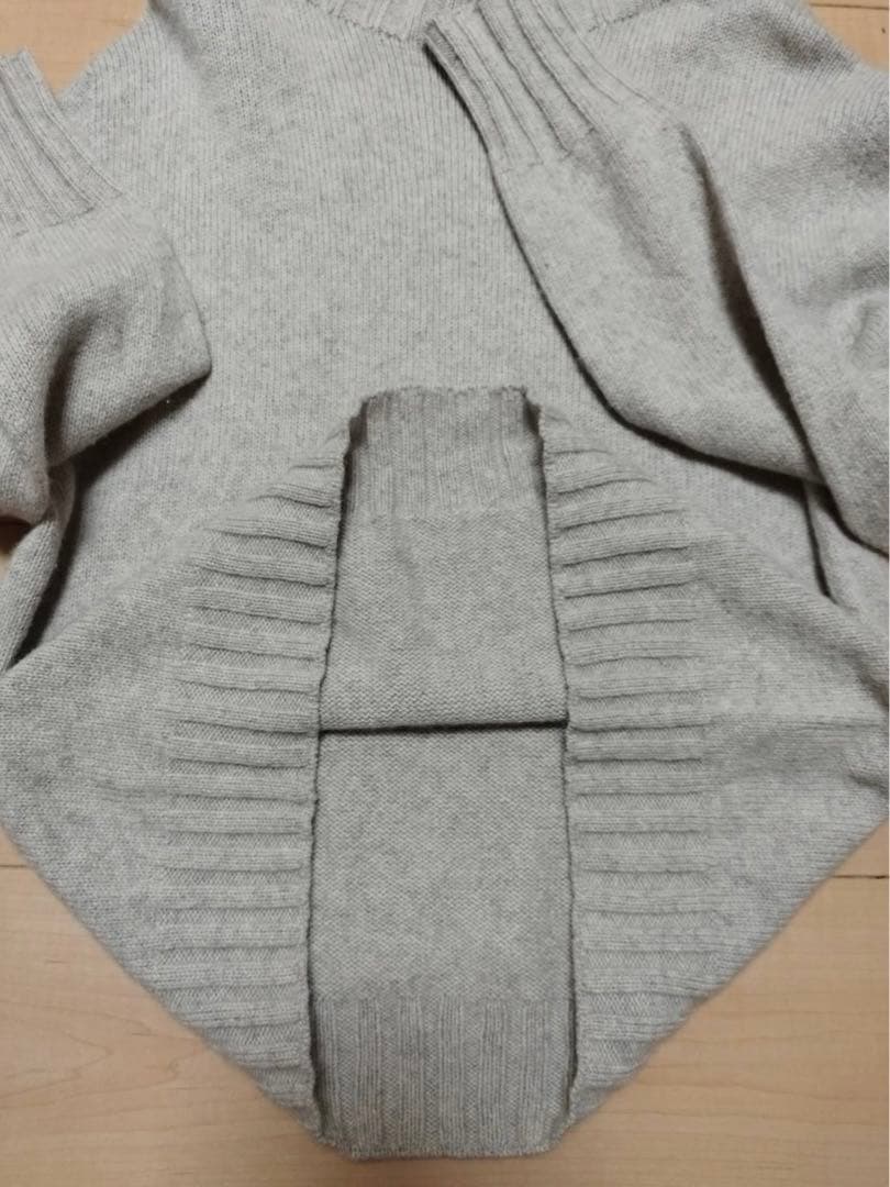 MARGARET HOWELL グレー タートルネック　ウールカシミヤ　サイズⅡ