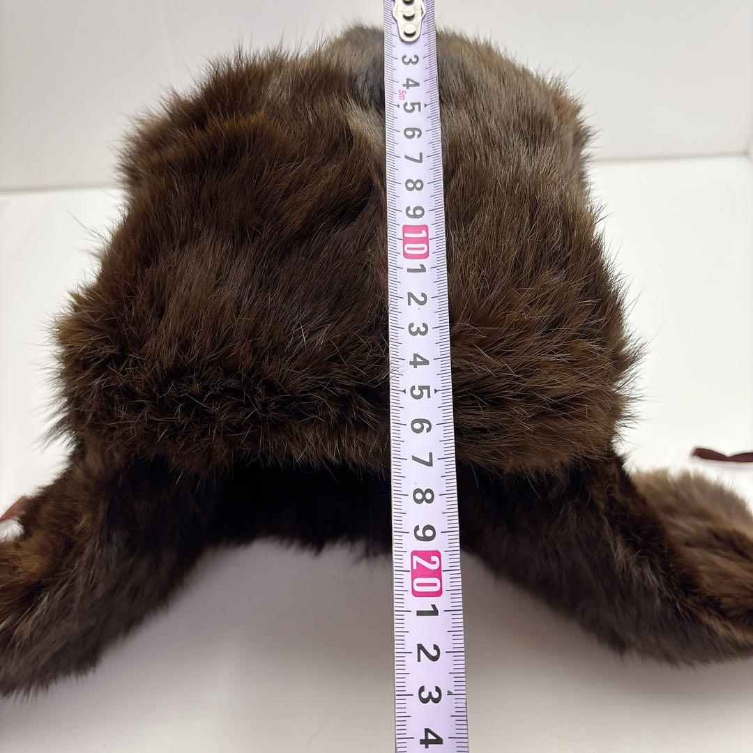 レア★　ヴィンテージウシャンカ　70〜90S　リアルファー　旧ソ連　毛皮帽子