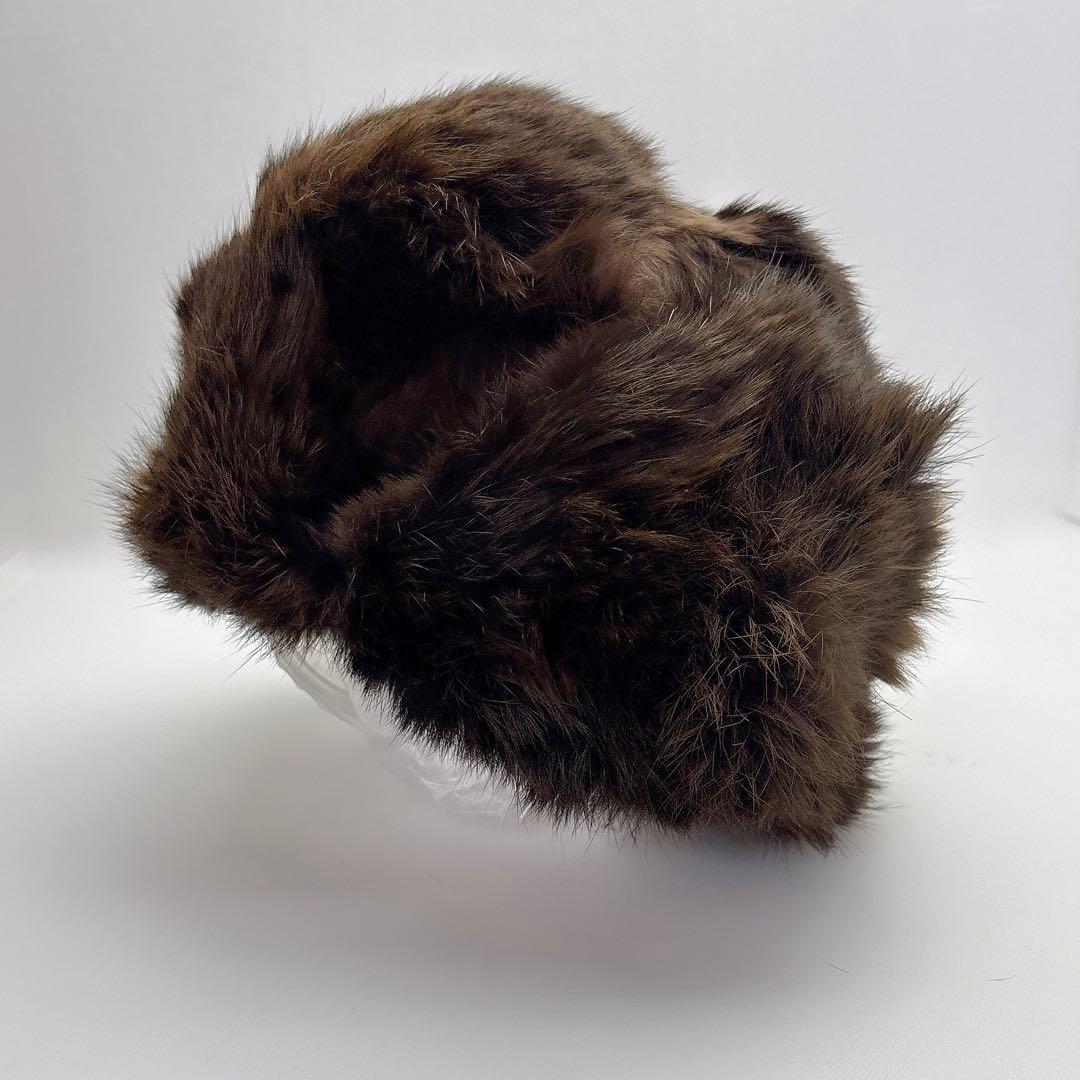 レア★　ヴィンテージウシャンカ　70〜90S　リアルファー　旧ソ連　毛皮帽子