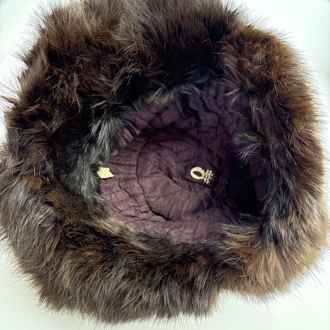 レア★　ヴィンテージウシャンカ　70〜90S　リアルファー　旧ソ連　毛皮帽子