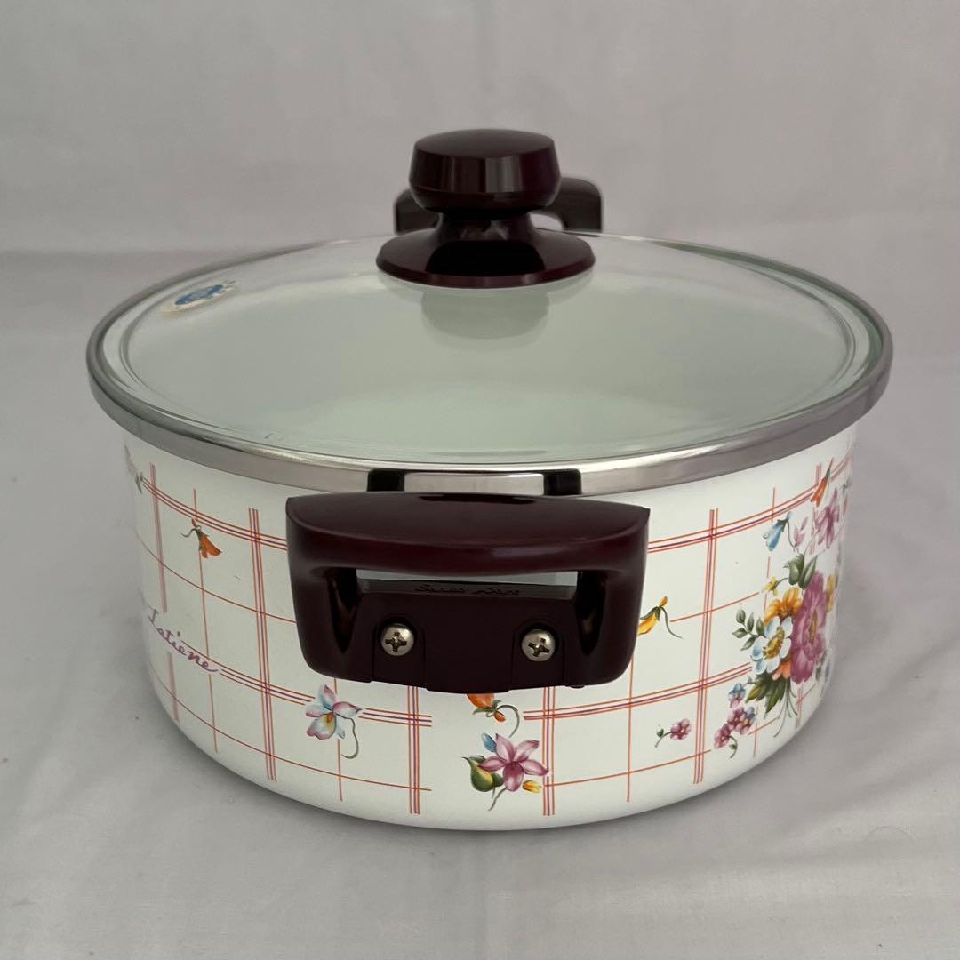 ラティーヌ❤️両手鍋　20cm レトロ　希少　匿名配送