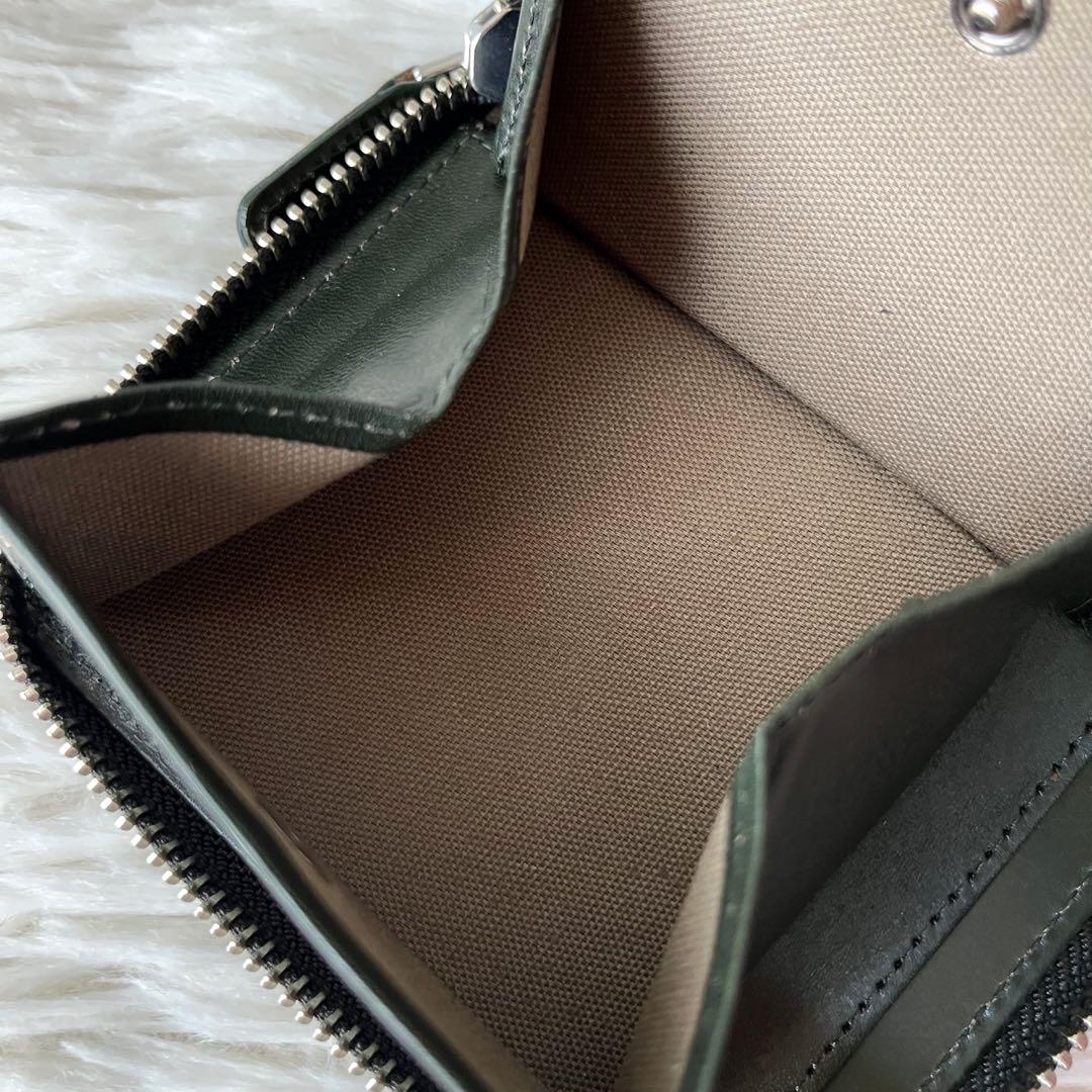 【新品未使用】マーガレットハウエルアイデア　ベジタンレザー　二つ折り財布