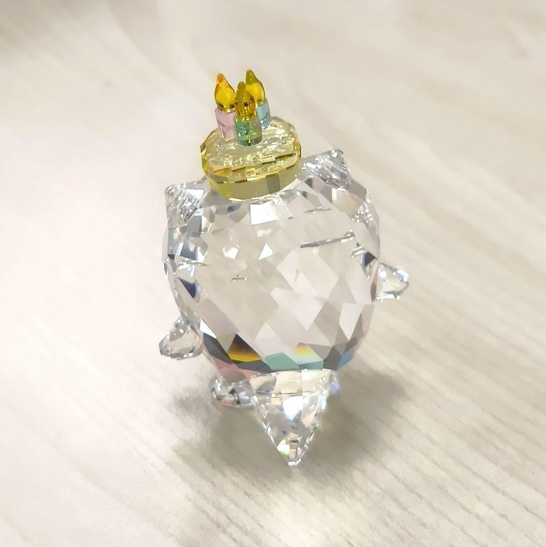 未使用✳️スワロフスキー フート ハッピーバースデイ クリスタル 置物