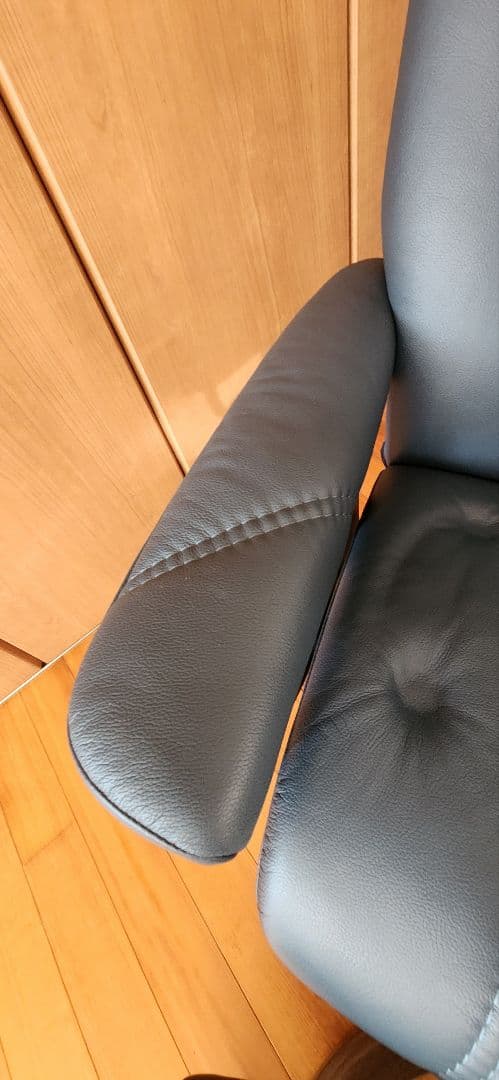 エコーネス　ダークブルー リクライニングチェア