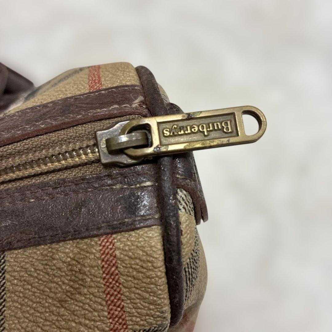 【極美品】BURBERRY バーバリー ミニボストン ハンドバッグ ノバチェック