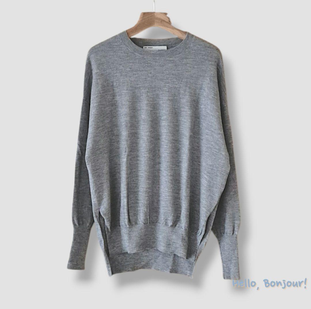 【L'Appartement】Side Slit Knit Gray