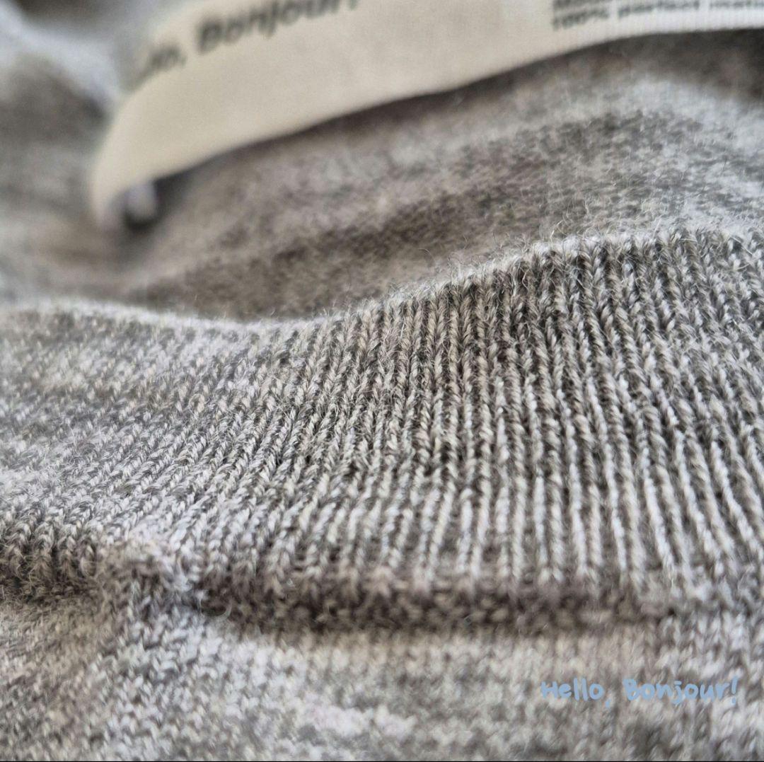 【L'Appartement】Side Slit Knit Gray