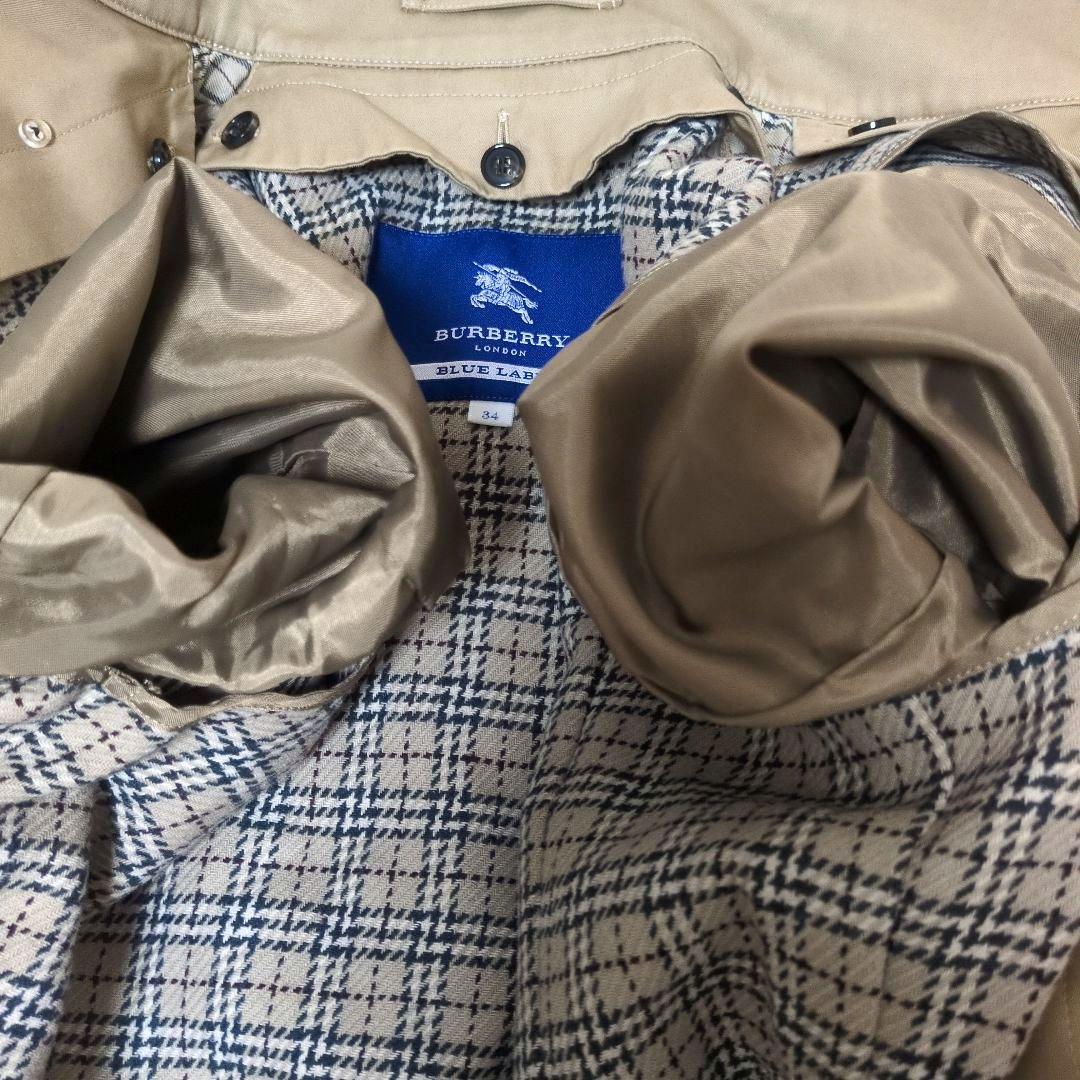BURBERRY BLUE LABEL トレンチコート 34 チェックライナー付