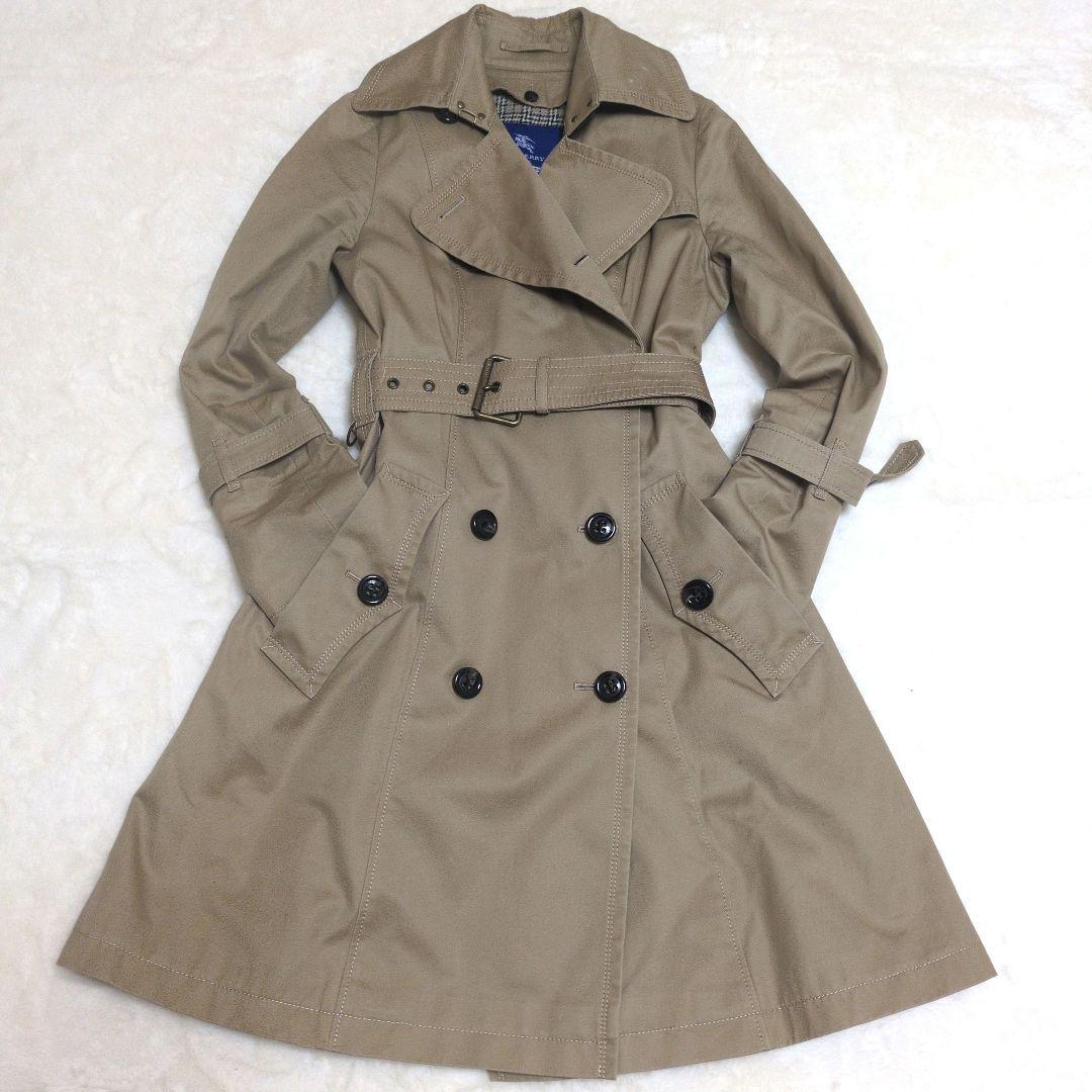 BURBERRY BLUE LABEL トレンチコート 34 チェックライナー付