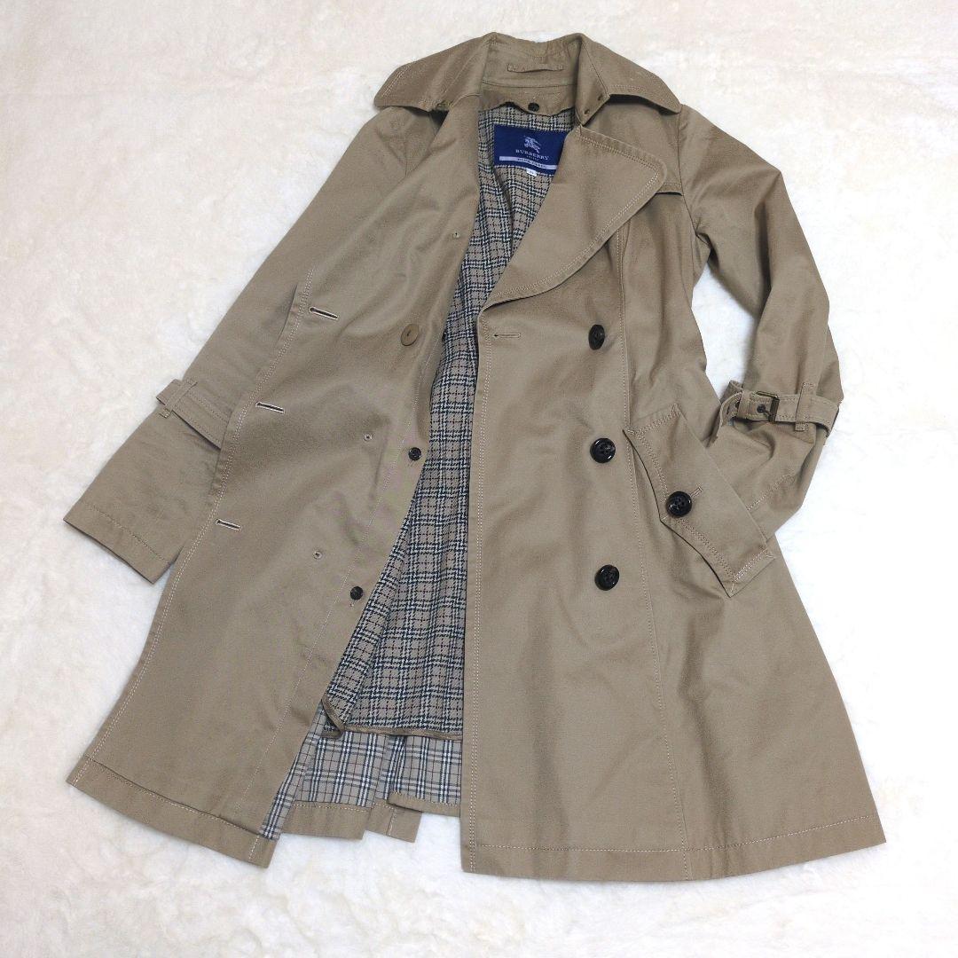 BURBERRY BLUE LABEL トレンチコート 34 チェックライナー付