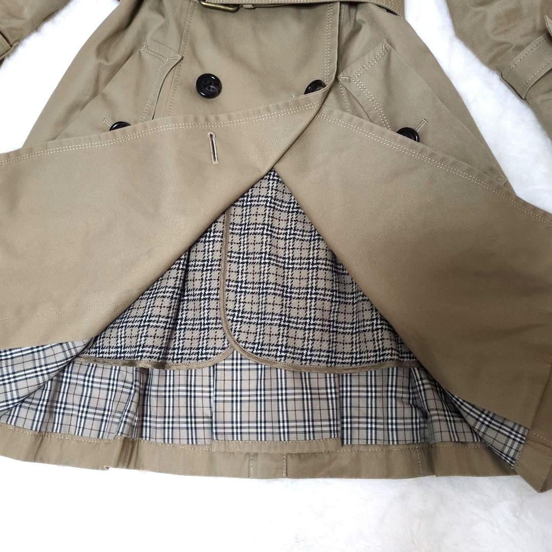 BURBERRY BLUE LABEL トレンチコート 34 チェックライナー付