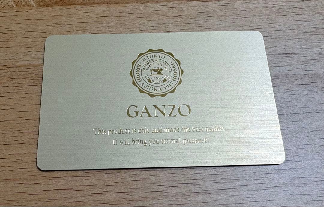 GANZO THIN BRIDLE マチ無し長財布 ダークブラウン