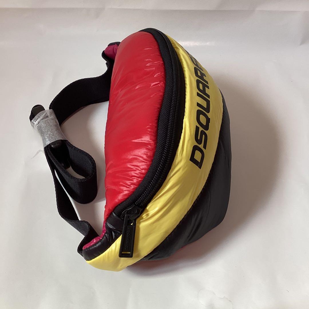 【新品】ディースクエアード　ボディーバック　ヒップバック　ワックス加工