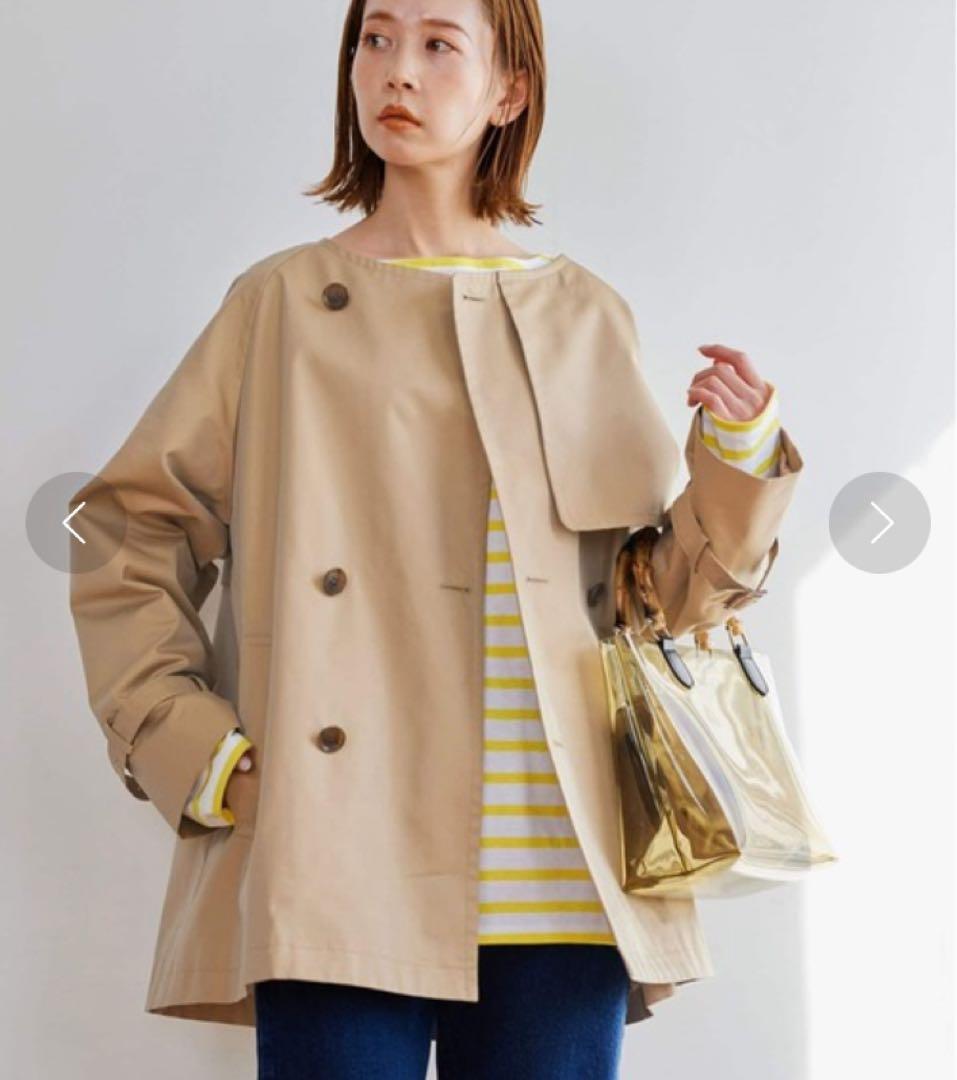 ジャーナルスタンダード トレンチコート C/PEギャバノーカラーショートトレンチ