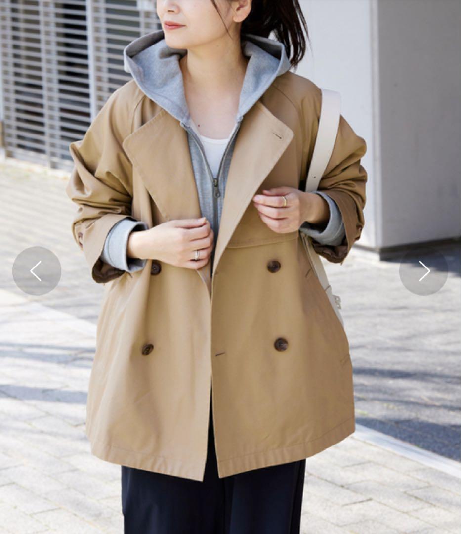 ジャーナルスタンダード トレンチコート C/PEギャバノーカラーショートトレンチ