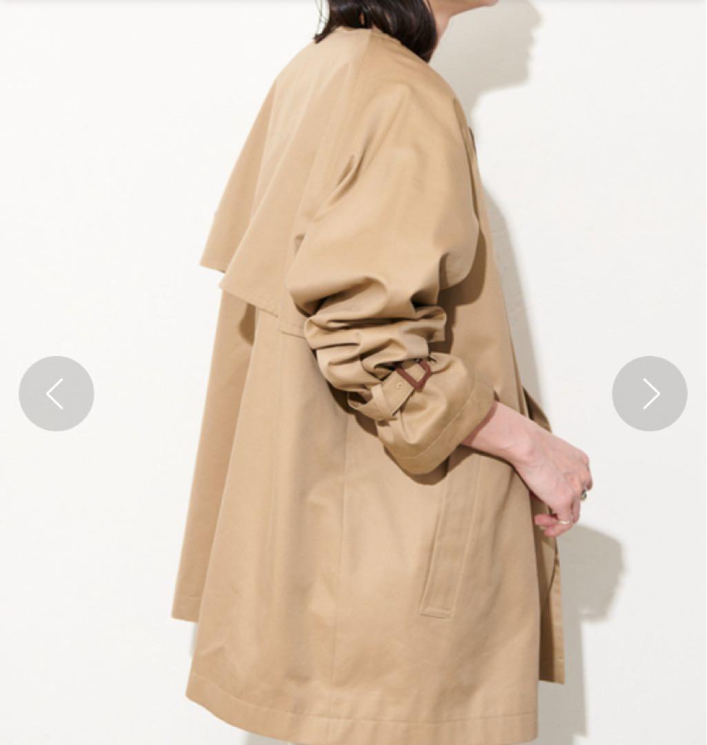 ジャーナルスタンダード トレンチコート C/PEギャバノーカラーショートトレンチ