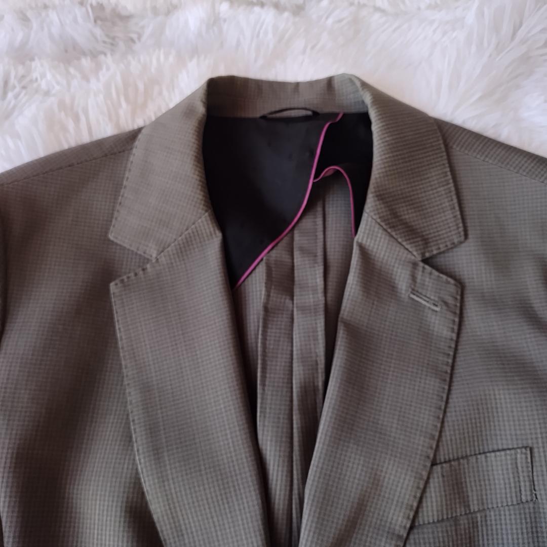 ヒルトン セットアップ パンツスーツ 13 XL グレー 背抜き マルゾット