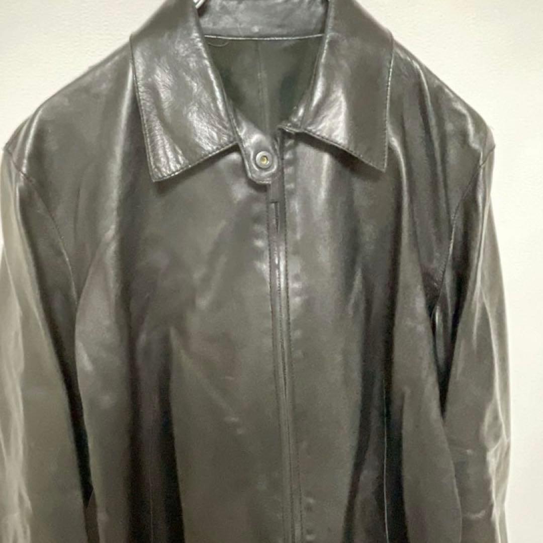 希少 DKNY ダナ・キャラン 本革 ラムスキン ジャケット イタリア製