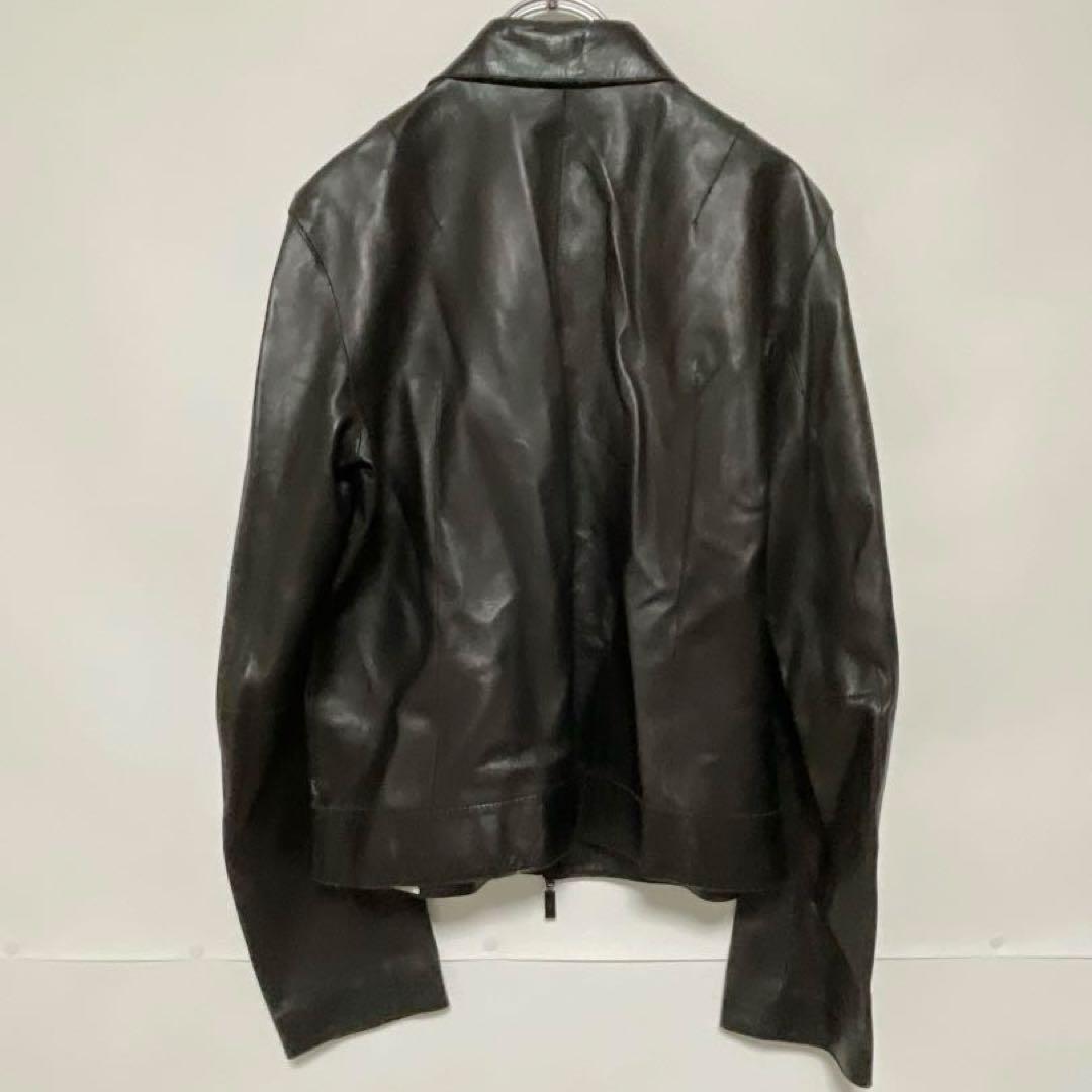 希少 DKNY ダナ・キャラン 本革 ラムスキン ジャケット イタリア製