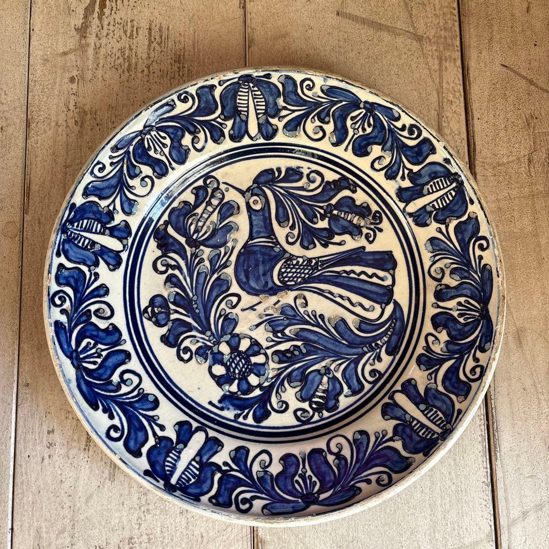 ルーマニア「コロンド焼き絵皿」