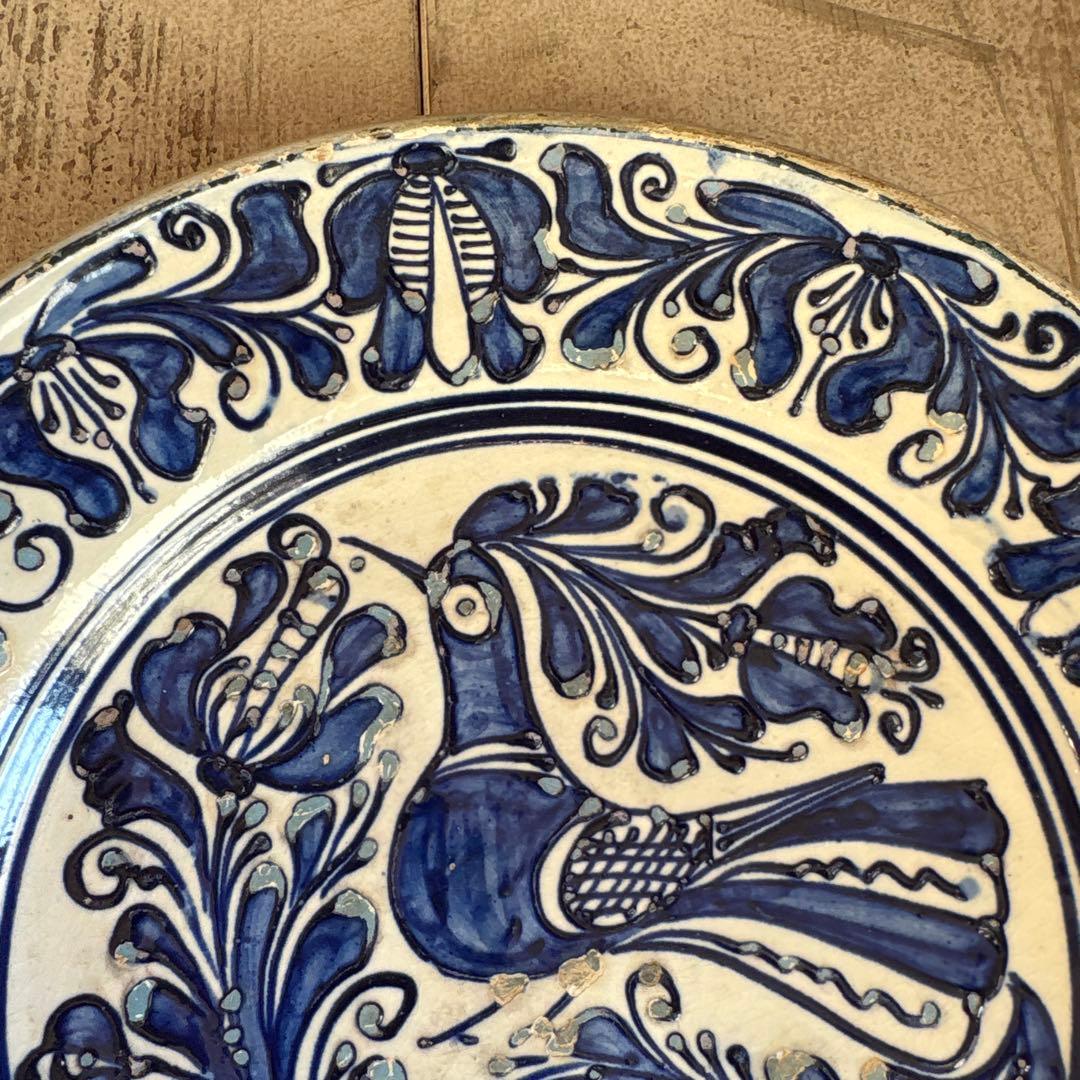 ルーマニア「コロンド焼き絵皿」