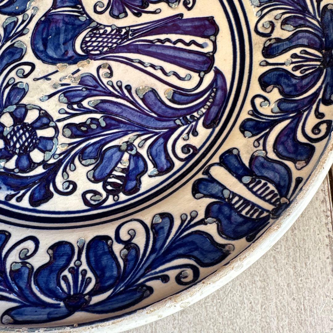 ルーマニア「コロンド焼き絵皿」