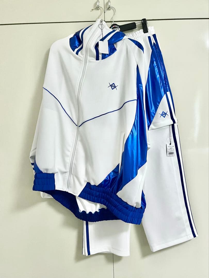 REFLEM レフレム BIG切り替えメタリックジャージパーカー 上下セット