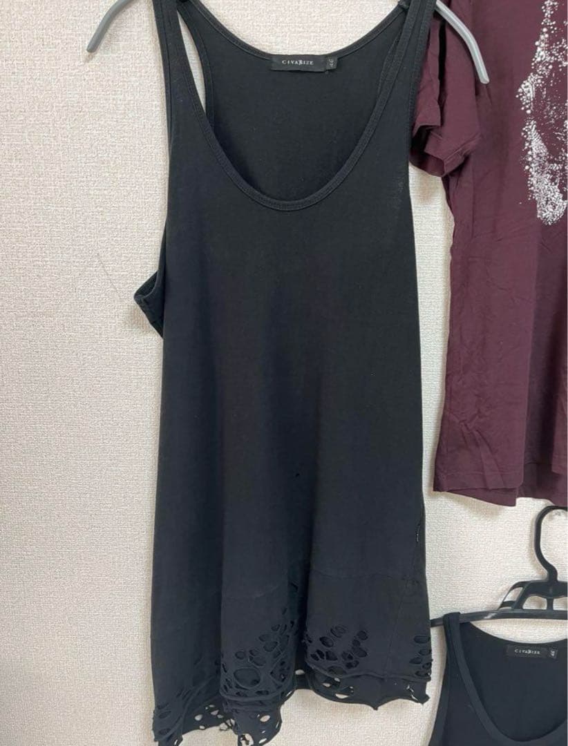 希少 CIVARIZE ブラック タンクトップ 46 ダメージ 初期